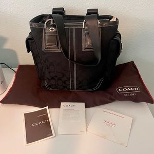 Authentic Coach Canvas Tote